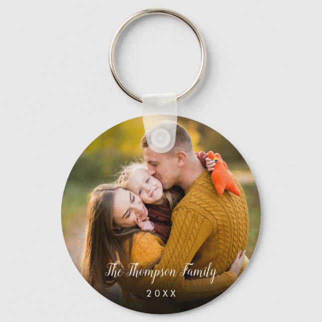 Your Favourite Family Photo Keychain (Front)