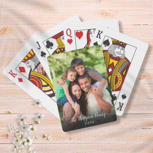 Your Favourite Family Photo Poker Cards