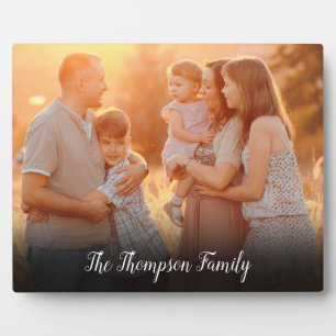 Your Favourite Family Photo Script Name Plaque