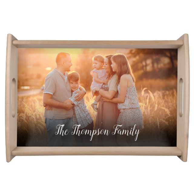 Your Favourite Family Photo Serving Tray (Front)