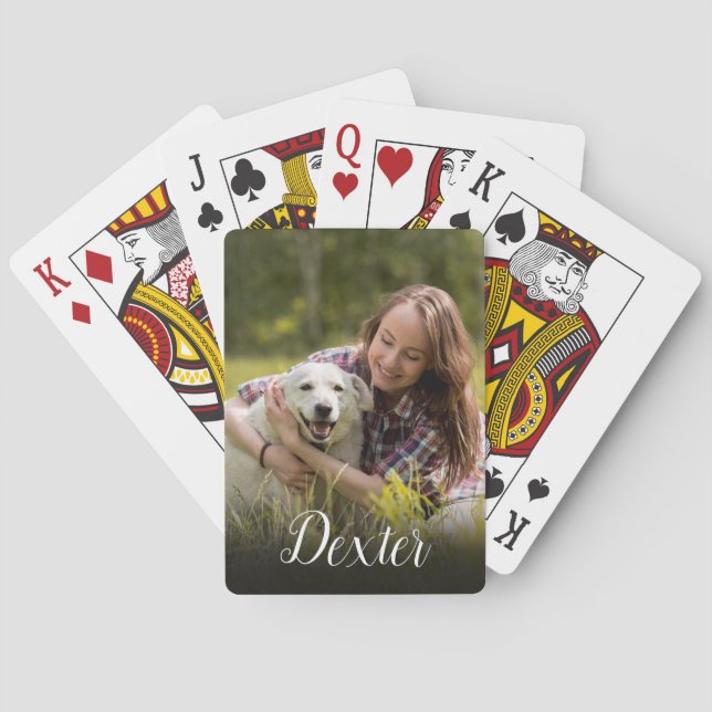 Your Favourite Pet Photo Poker Cards (Back)
