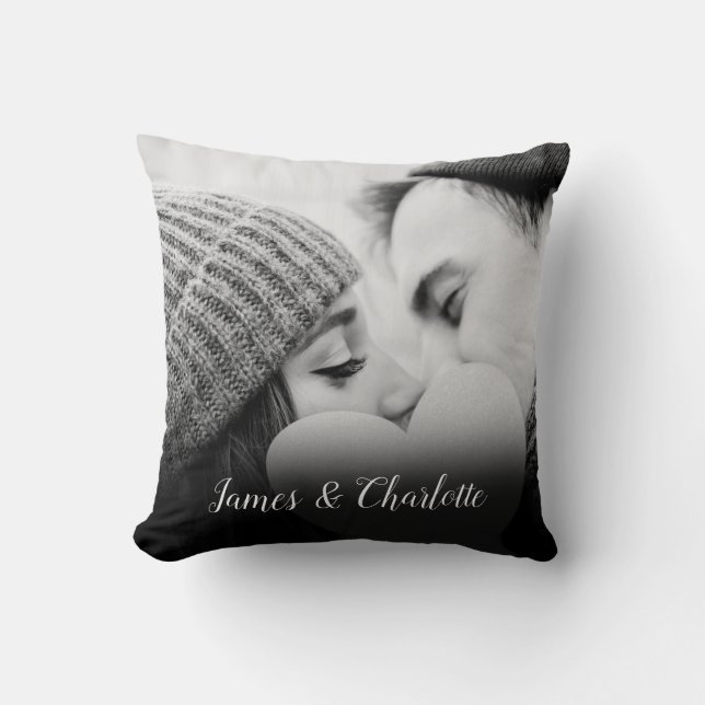 Your Favourite PhotoScript Name Throw Pillow (Front)