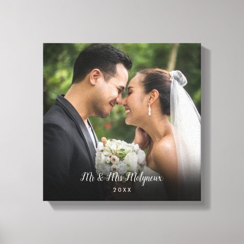 Your Favourite Wedding Photo Canvas Print