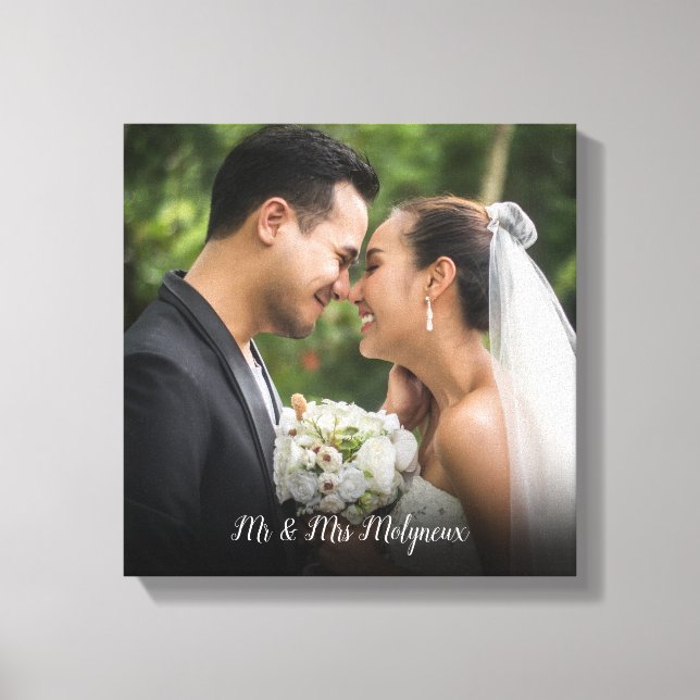 Your Favourite Wedding Photo Canvas Print (Front)