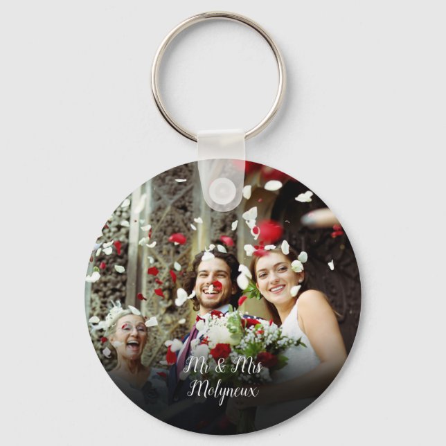 Your Favourite Wedding Photo Keychain (Front)