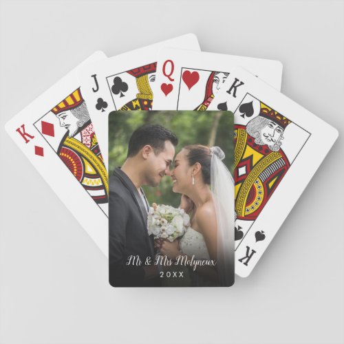 Your Favourite Wedding Photo Playing Cards