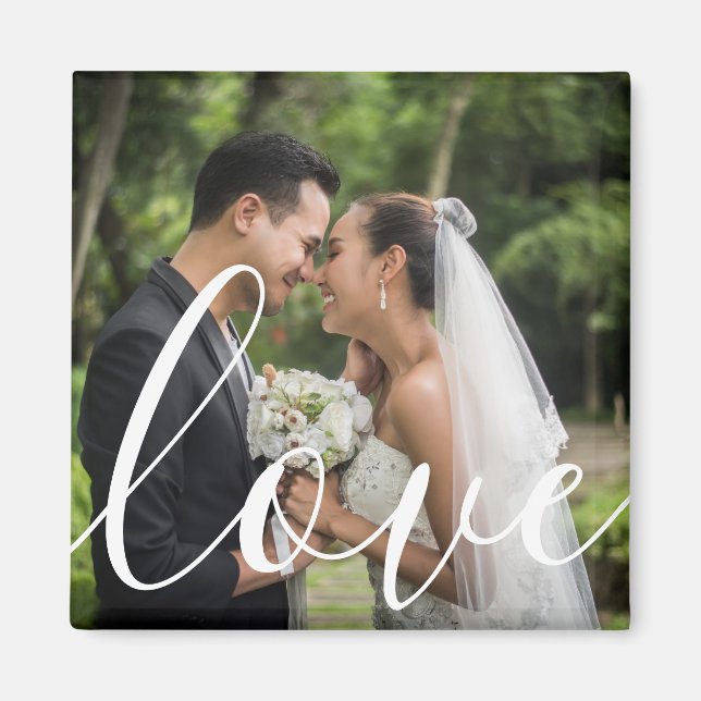 Your Favourite Wedding Photo Script Love Magnet (Front)