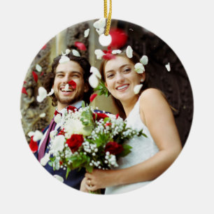 Your Favourite Wedding Photos Ceramic Ornament