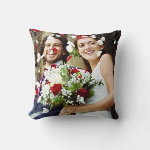 Your Favourite Wedding Photos Throw Pillow