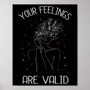 Your feelings are valid I Mental health  Poster