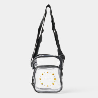 Your feelings matter clear crossbody bag