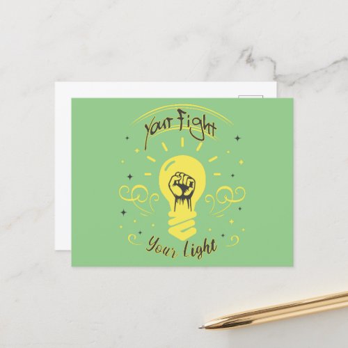Your Fight Your Light Postcard