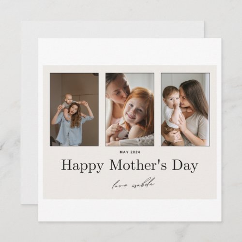  your first mothers day photo flat card