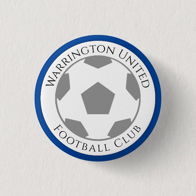 Your Football Club Name Button (Front)