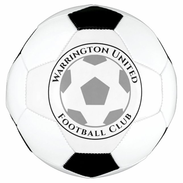 Your Football Club Name on a Soccer Ball (Front)
