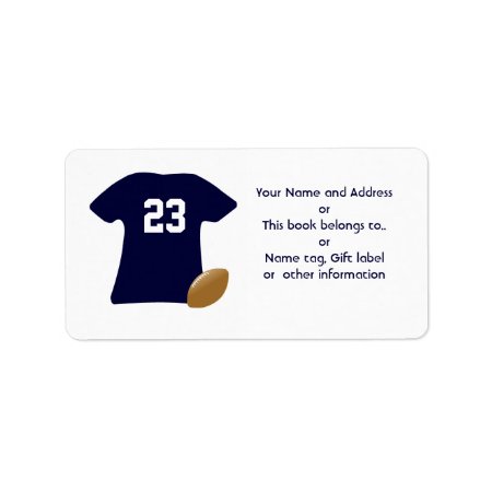 Your Football Shirt W/ American Football Labels