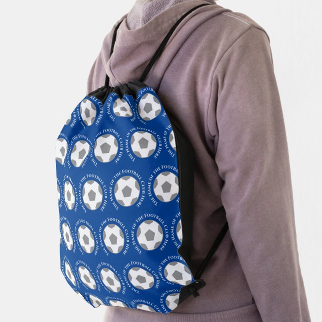 Your Football Team in Blue Drawstring Bag (Insitu)