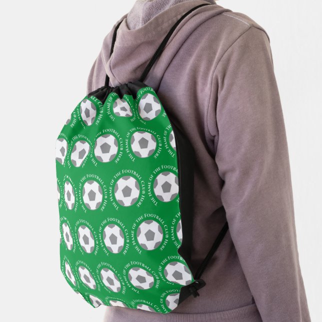 Your Football Team in Green Drawstring Bag (Insitu)