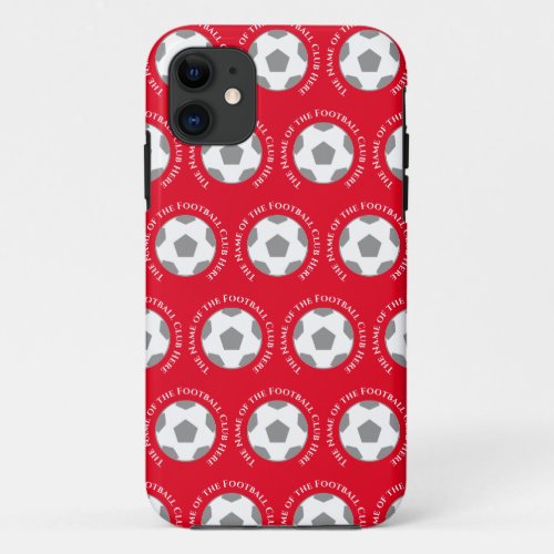 Your Football Team in Red iPhone 11 Case