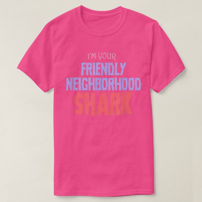 Your Friendly Neighborhood Shark Costume Halloween T-Shirt (Design Front)
