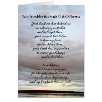 Your Friendship... Card