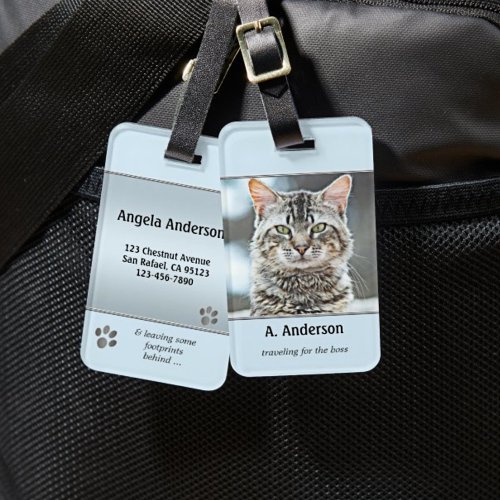 Your Funny Cat Photo Luggage Tag