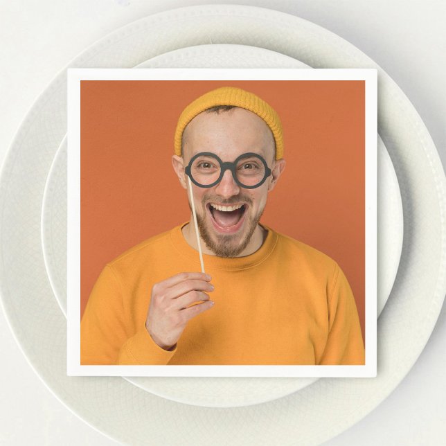 Your Funny Photo Selfie Upload Napkins (Creator Uploaded)