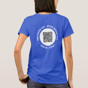 Your Funny QR Code Custom Text T-Shirt Example