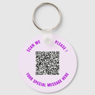 Your Funny QR Code Keychain Personalized Text