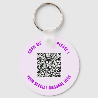Your Funny QR Code Keychain Personalized Text