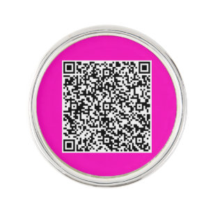 Your Funny QR Code Lapel Pin Gift Custom Color