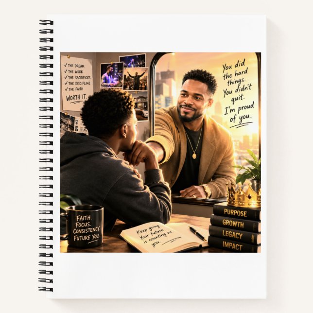 Your Future Self is Proud of You Notebook (Front)