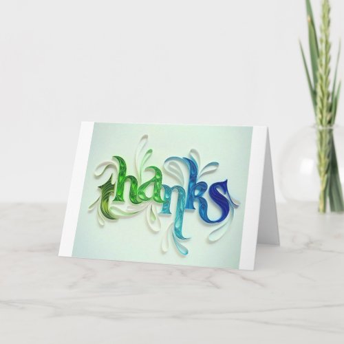 YOUR GIFT THANK YOU TO FRIEND OR FAMILY CARD