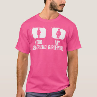 Your Girlfriend My Girlfriend Proud Boyfriend Boxe T-Shirt