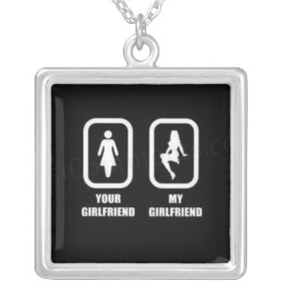 your-girlfriend-my-girlfriend silver plated necklace