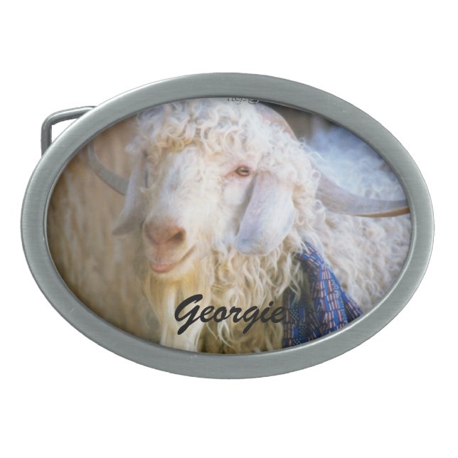 Your Goat  Photo Image Template  Belt Buckle (Front)