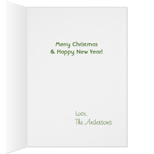 YOUR GOAT PHOTO in this Boughs and Mistletoe Frame (Inside (Right))