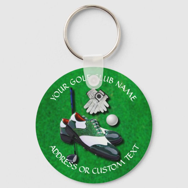 Your Golfer Golf Club Name Golf Club Owner Keychain (Front)