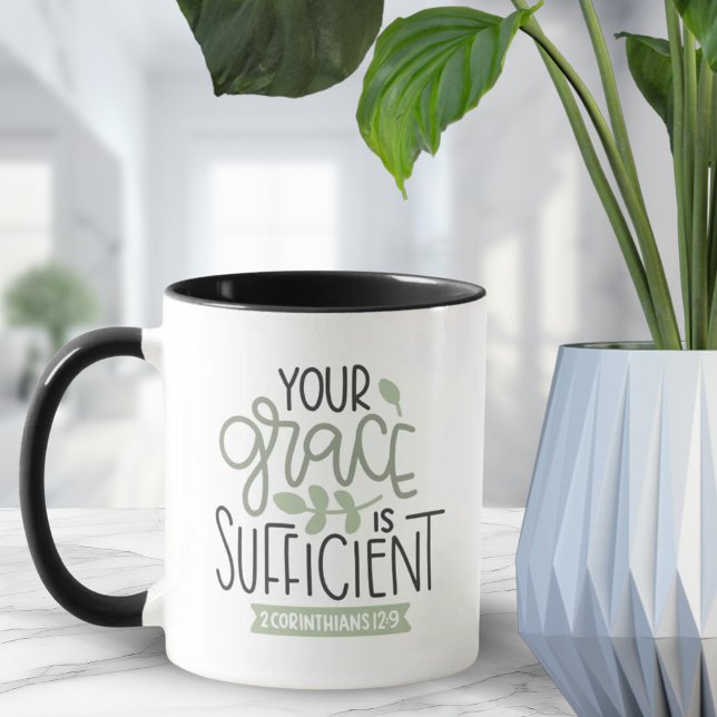 Your Grace Is Sufficient Bible Verse Gift Mug (Your Grace Is Sufficient Bible Verse Gift Mug)