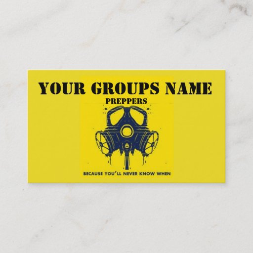 Customizable YOUR GROUPS NAME BUSINESS CARD TEMPLATES