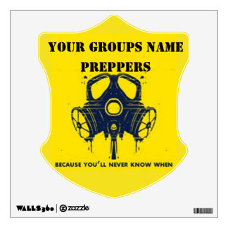 YOUR GROUPS NAME WALL STICKER