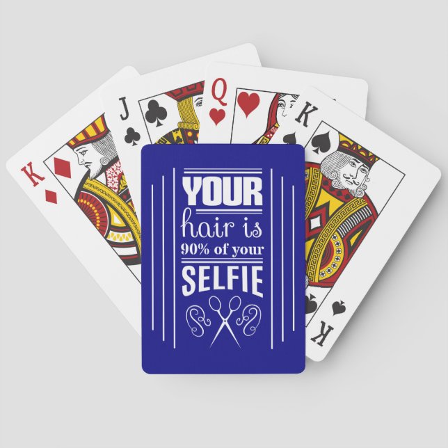 Your Hair Is 90% Of Your Selfie Poker Cards (Back)