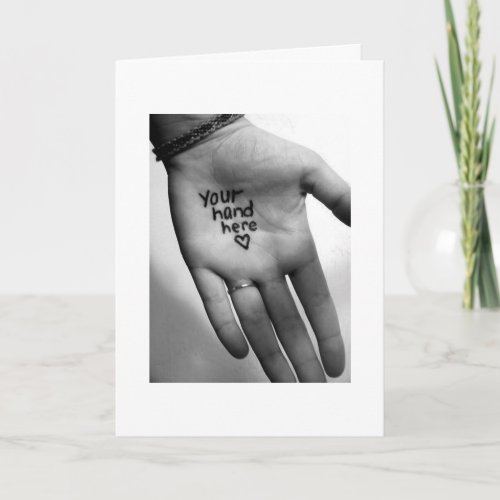 YOUR HAND IN MINEREST OF OUR LIVES HOLIDAY CARD