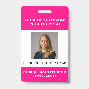Your Health Care Company Employee Photo ID Badge