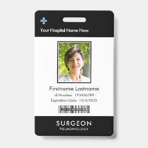 Your Health Care Company Logo Photo Clip Name Badge
