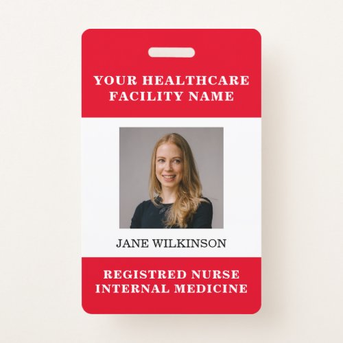 Your Health Care Company Photo Badge