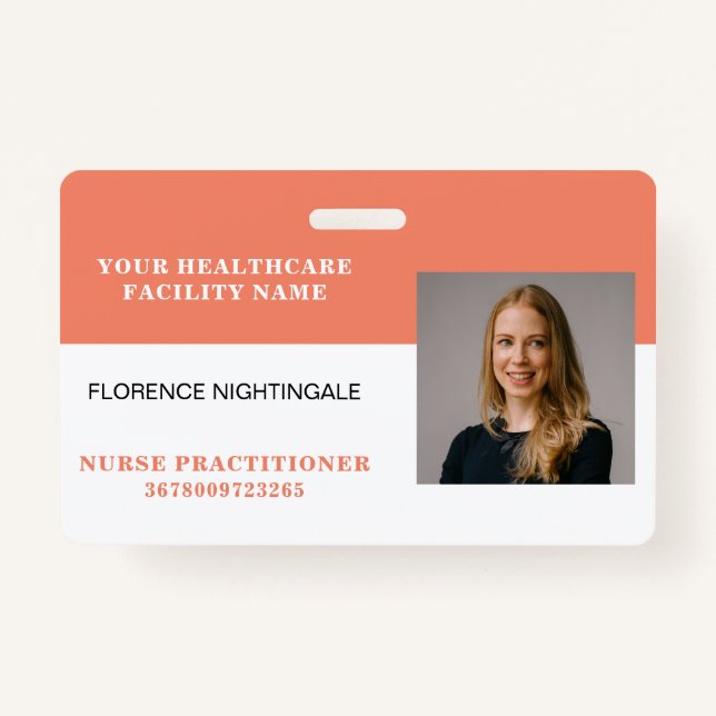 Your Health Care Company Photo Badge (Front)