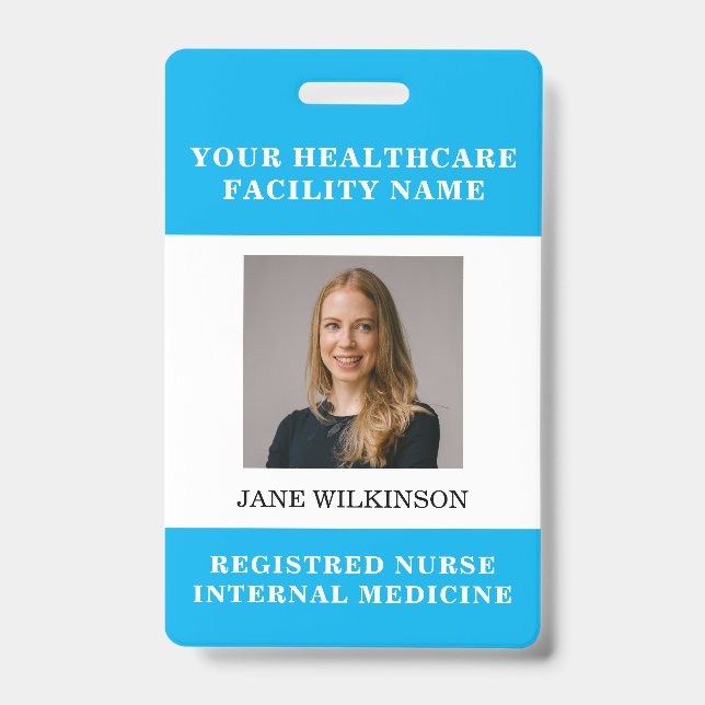 Your Health Care Company Photo Badge (Front)