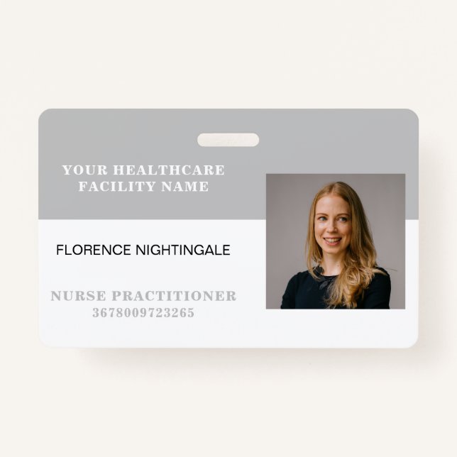 Your Health Care Company Photo Badge (Front)