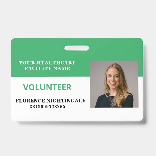 Your Health Care Company Photo Badge (Front)